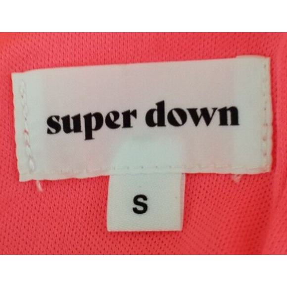 Superdown Kimbra Neon Pink Stretch Mini Bodycon Dress Size Small - Picture 5 of 7
